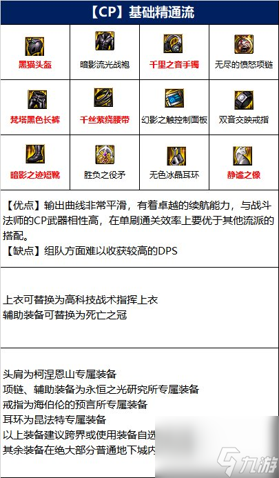dnf战斗法师装备搭配有几种 战斗法师110级装备搭配方案推荐