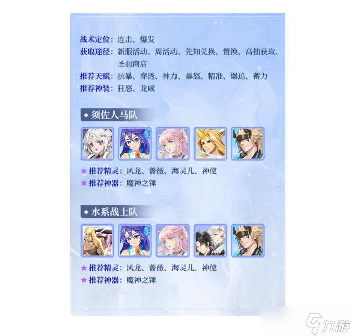 闪烁之光须佐之男阵容推荐 闪烁之光须佐之男最强阵容2023
