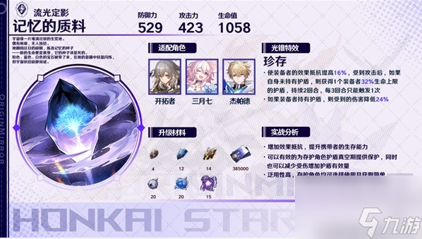 崩坏星穹铁道存护系光锥选哪个好 存护光锥适配角色推荐