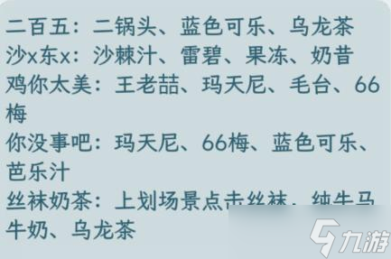 文字找茬大师特制饮品调制出对应的饮品通关攻略