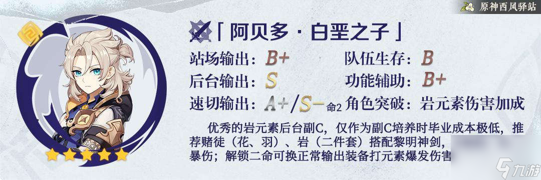 原神阿贝多值得抽吗