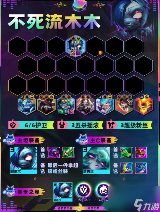 云顶之弈s10不死流阿木木拉怎么玩