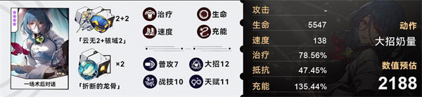 星穹铁道娜塔莎参考面板介绍