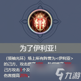 铃兰之剑伊利亚阵容搭配推荐