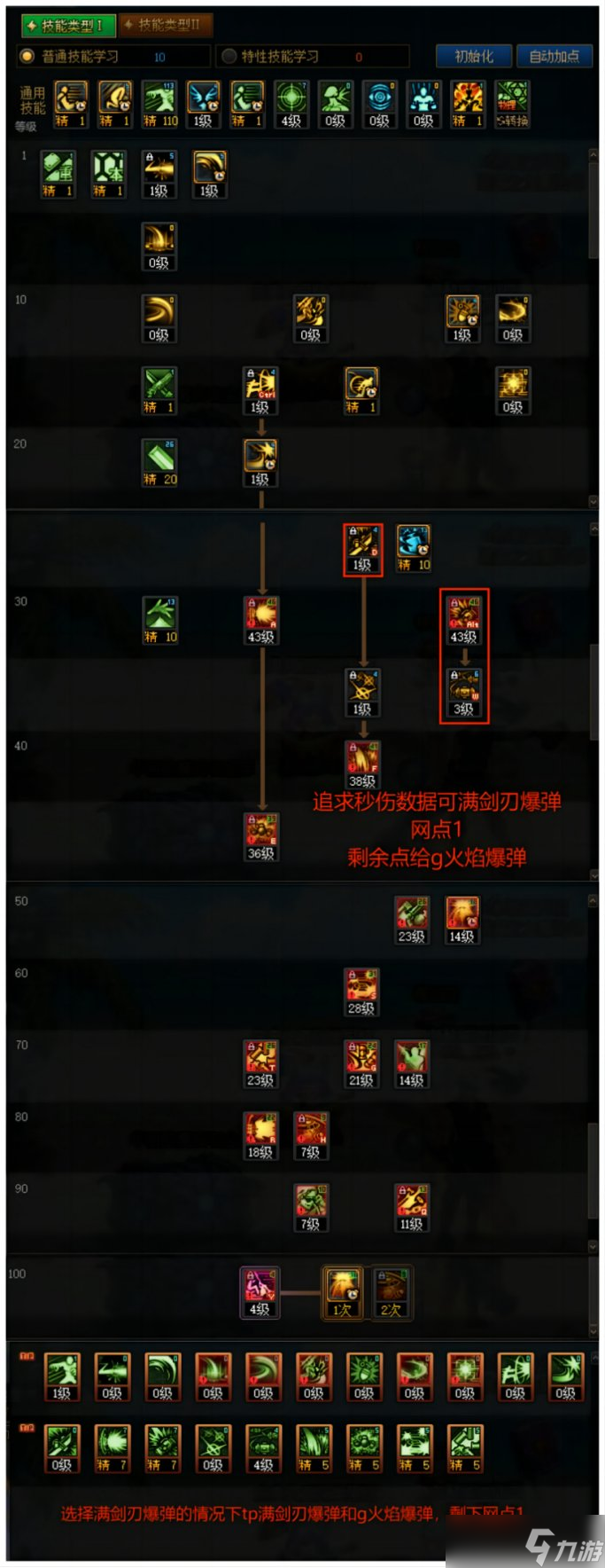 《DNF》神界版本战线佣兵职业技能加点分享
