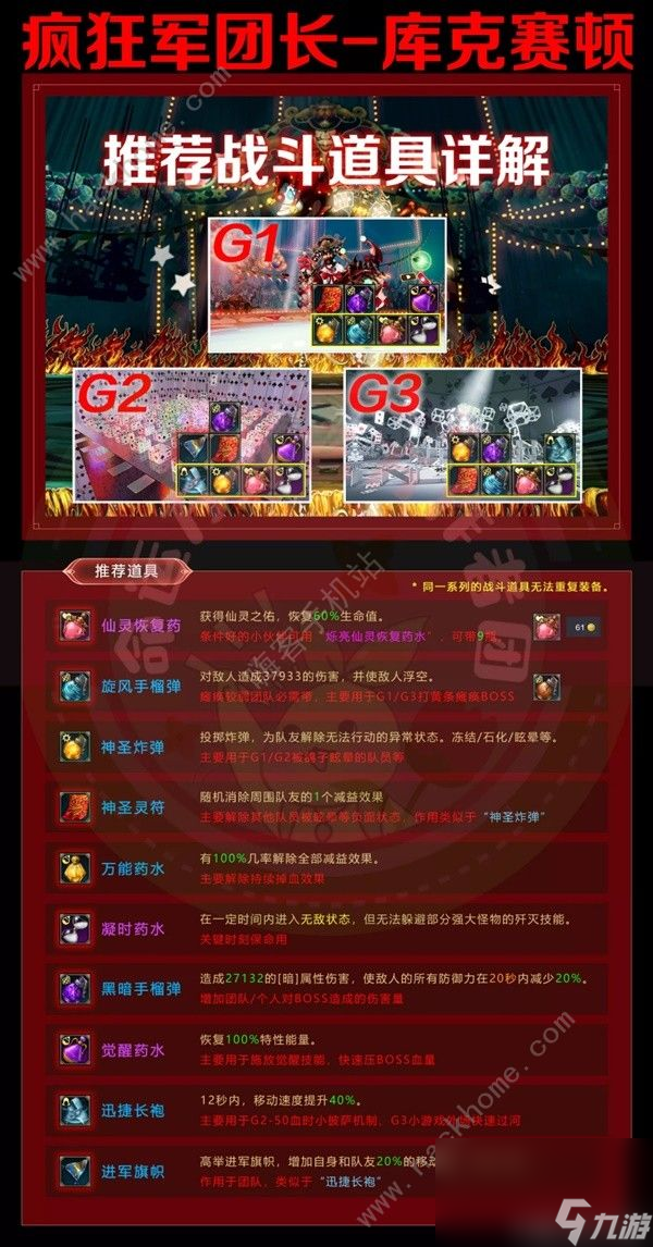 命运方舟疯狂军团长本战斗道具怎么选