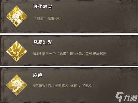 暖雪圣威怒雷宗门秘籍技能一览