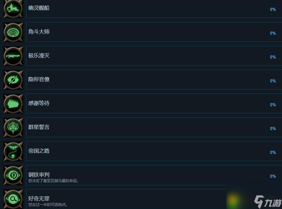 战锤40K行商浪人有哪些成就-战锤40K行商浪人全成就列表一览