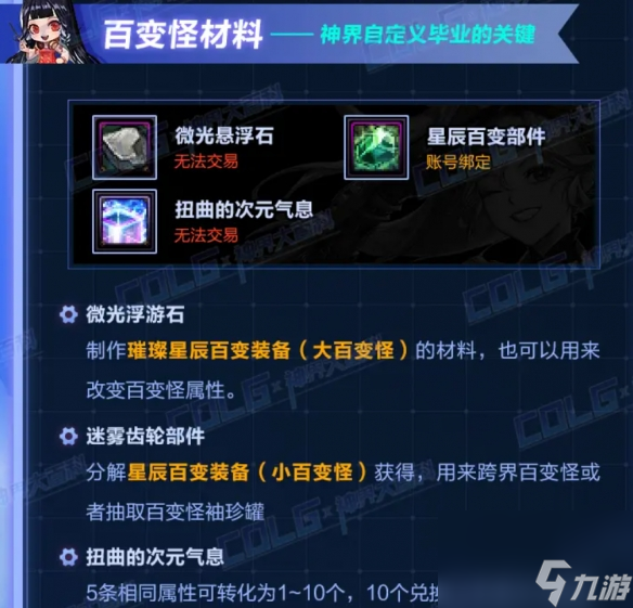 《dnf》新版本材料作用介绍
