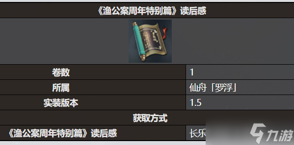 《星穹铁道》渔公案周年特别篇读后感书籍收录