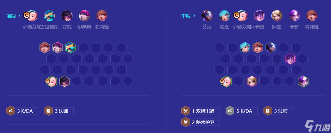 金铲铲之战KDA法师萨勒芬妮阵容推荐