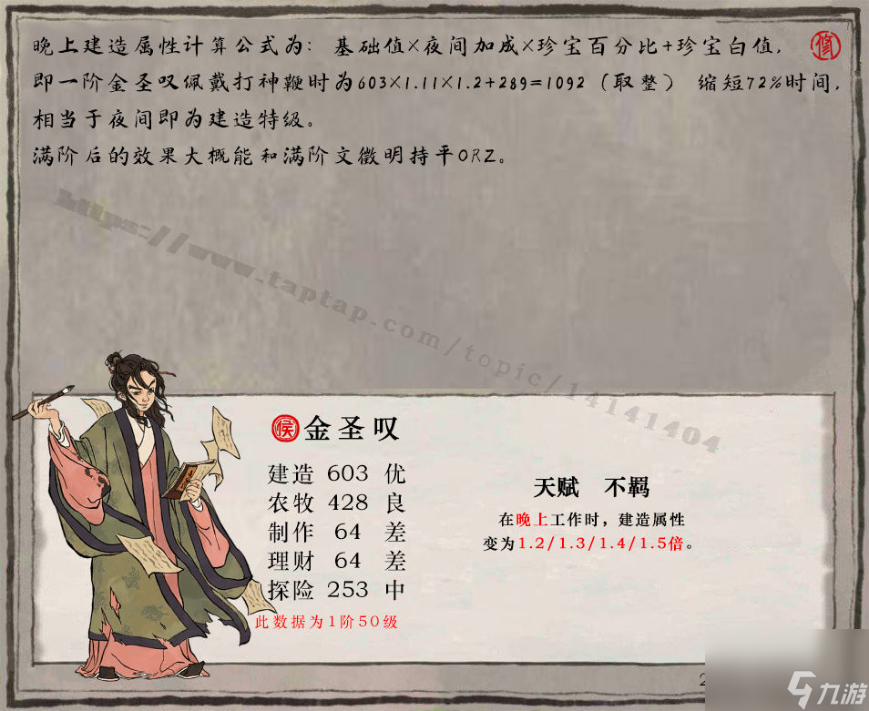 江南百景图金圣叹天赋珍宝介绍-金圣叹属性珍宝搭配攻略分享「必看」