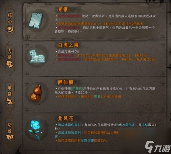 《暖雪》醉仙各流派介绍