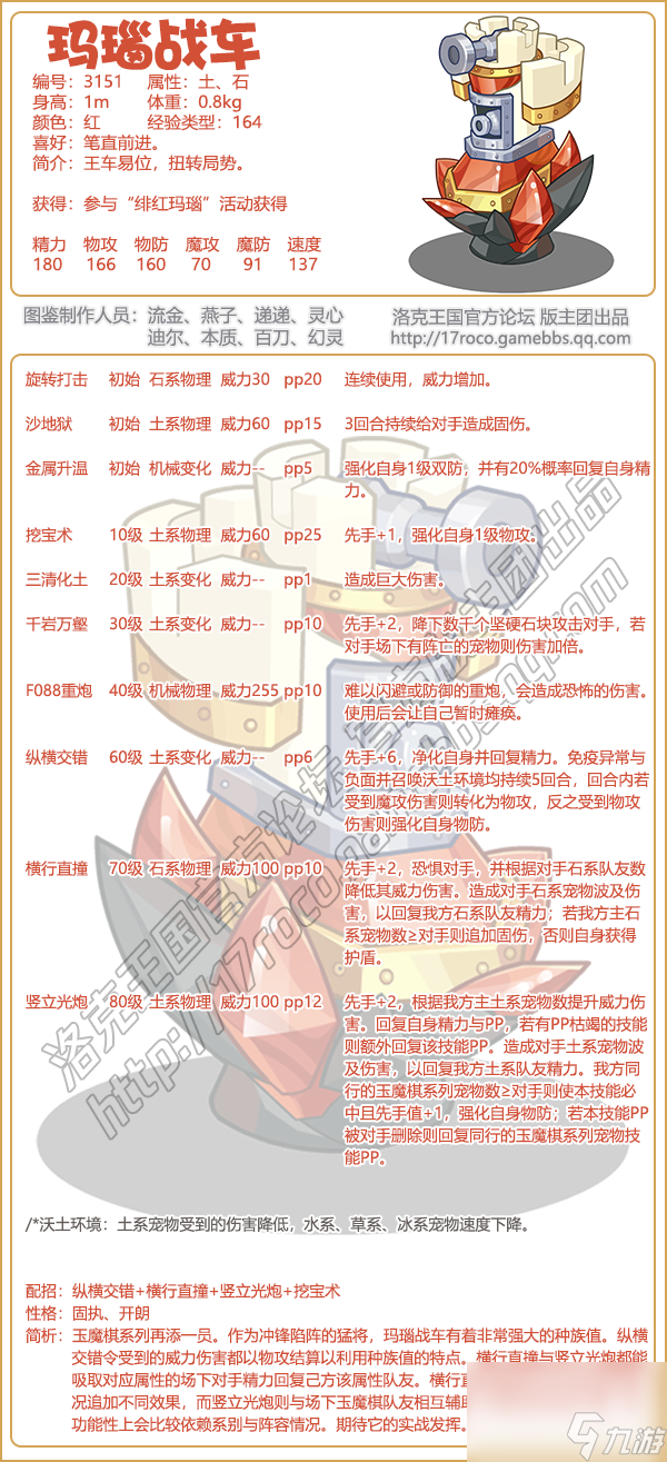 洛克王国玛瑙战车技能搭配推荐