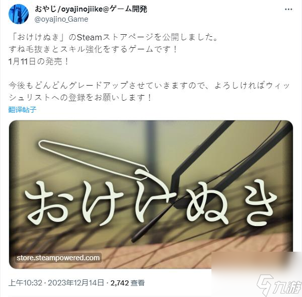 猎奇又解压 密恐慎入 除毛模拟游戏《拔出》上架Steam 明年1月11日发行