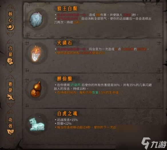 《暖雪》醉仙各流派介绍