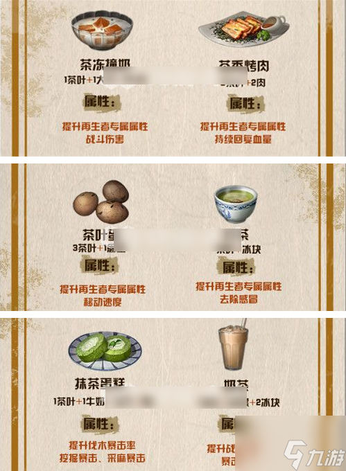 明日之后茶叶有什么用 明日之后茶叶食谱大全