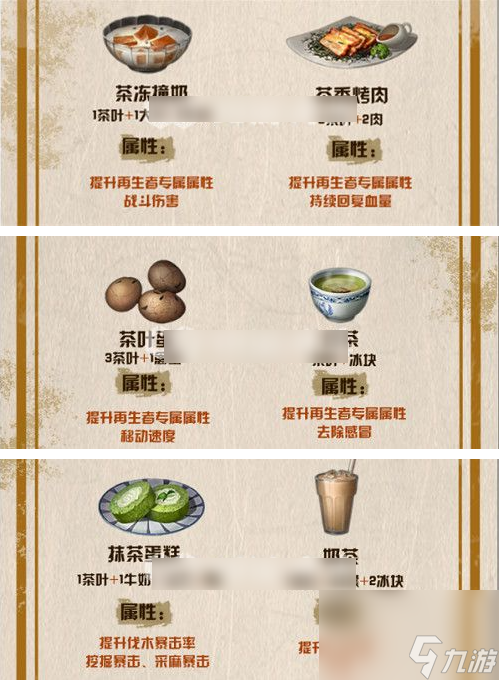 明日之后茶葉有什么用 明日之后茶葉食譜大全