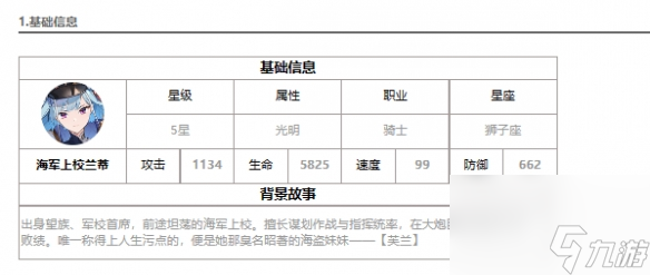《第七史诗》光兰迪怎么样 海军上校兰蒂介绍