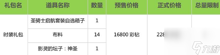 命运方舟圣骑士礼包购买推荐