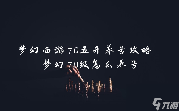 夢(mèng)幻西游70五開養(yǎng)號(hào)攻略 夢(mèng)幻70級(jí)怎么養(yǎng)號(hào)