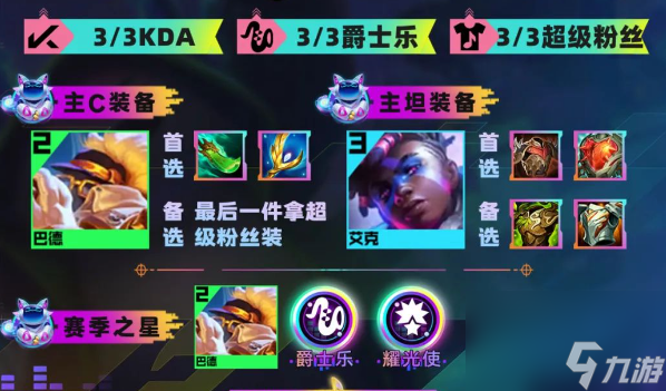 云顶之弈s10爵士巴德阵容推荐