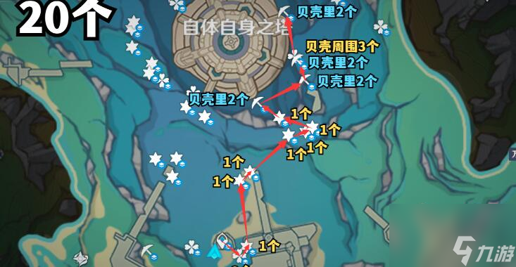 原神初露之源收集路線