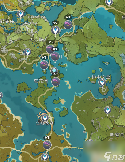 原神马尾分布图