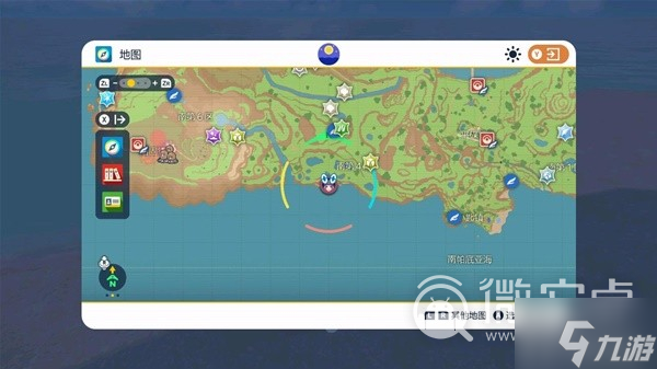《宝可梦朱紫》蓝之圆盘紫版各神兽位置在哪