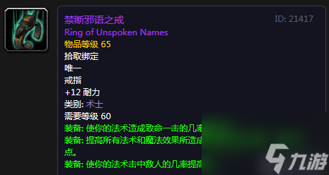 厄运召唤者的衬肩（魔兽世界怀旧P5安其拉神庙术士出装）