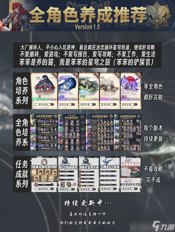 《崩坏星穹铁道》1.5版本全角色培养攻略一览