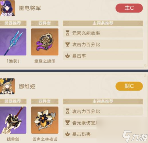 原神娜维娅深渊阵容如何搭配