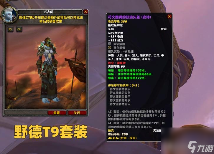 魔兽世界T9套装效果一览（魔兽世界T9套怎么搭配）