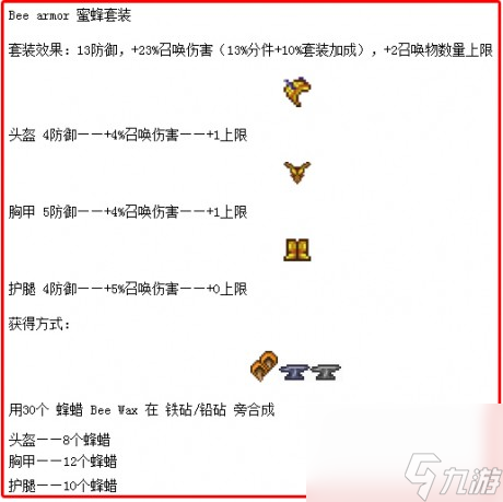 泰拉瑞亚蜜蜂套装怎么获得泰拉瑞亚蜜蜂套装获取方式介绍