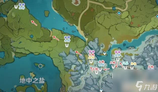 原神愚人众先遣队分布图