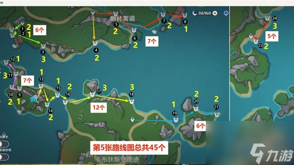 《原神》4.3版本原海异种密集点速刷路线