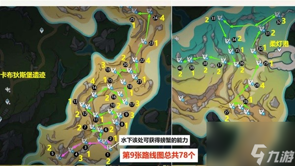 《原神》4.3版本原海异种密集点速刷路线