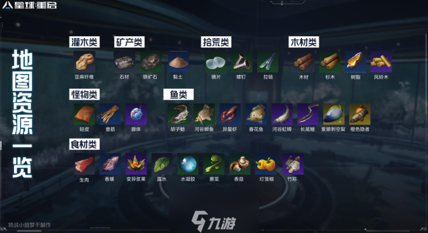 星球重启灌木丛哪里多
