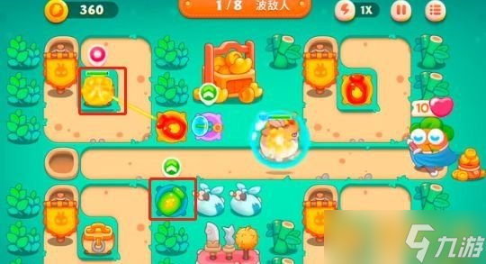 《保卫萝卜4》卧兔藏龙第14关全清金萝卜打法，怎么快速过关