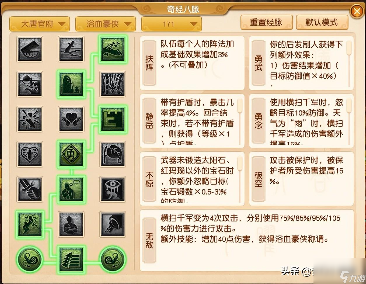 梦幻西游大唐经脉怎么点（梦幻大唐最佳经脉推荐）