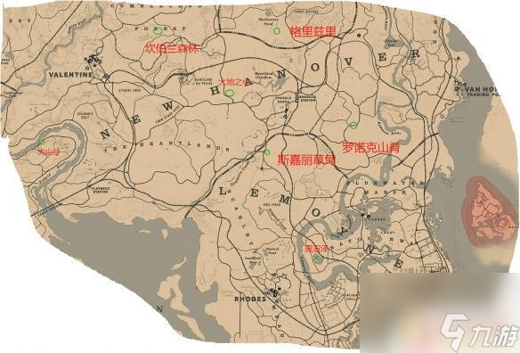 荒野大鏢客聯(lián)機(jī)大營(yíng)地 荒野大鏢客2線上模式營(yíng)地分布位置一覽表