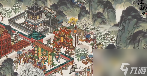 江南百景图绍兴府桥梁怎么摆放