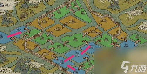 江南百景图绍兴府桥梁怎么摆放