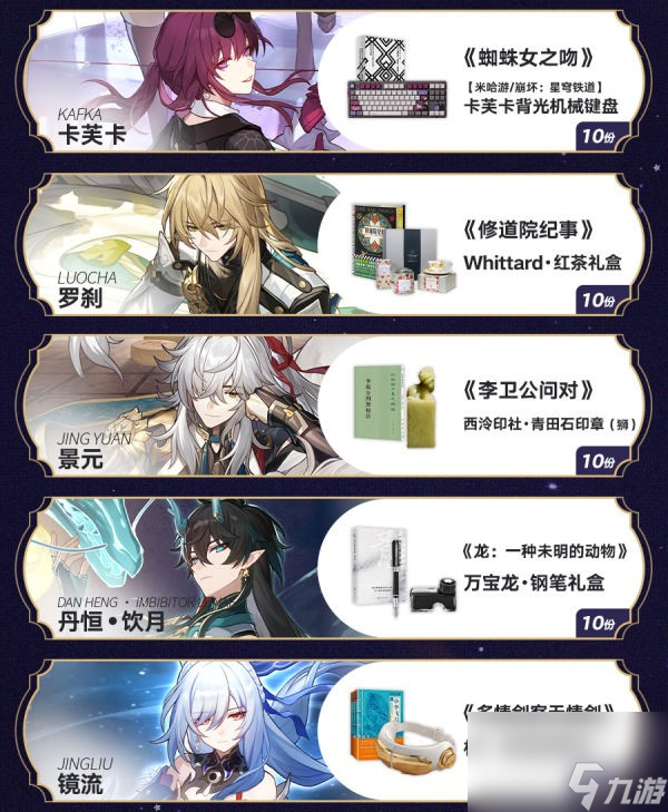 《崩坏星穹铁道》群星的寓言14张卡牌寓言介绍