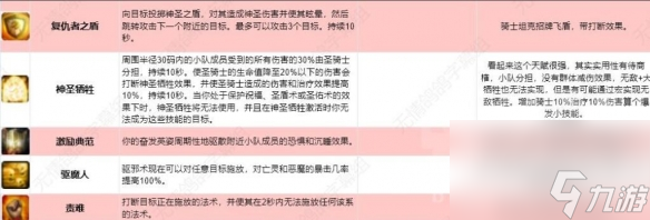 《魔兽世界》圣骑士符文介绍