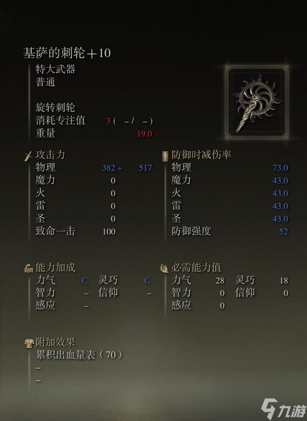 《艾尔登法环》感应补正及自带出血武器图鉴 出血武器获取方法一览