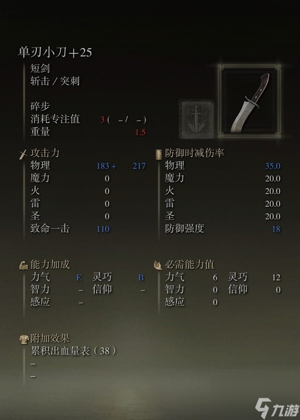 《艾尔登法环》感应补正及自带出血武器图鉴 出血武器获取方法一览