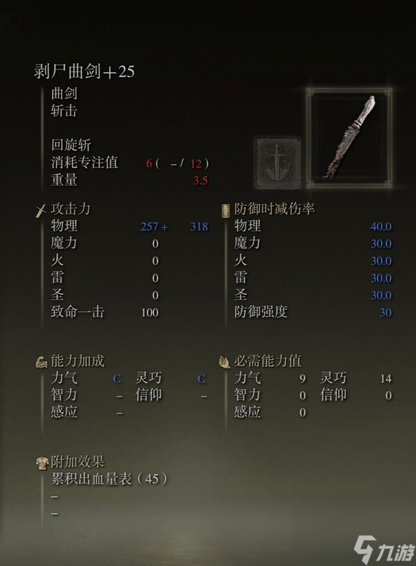 《艾尔登法环》感应补正及自带出血武器图鉴 出血武器获取方法一览