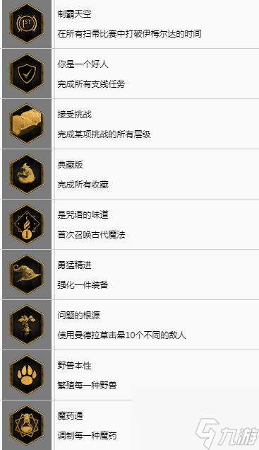 霍格沃茨之遗奖杯有哪些