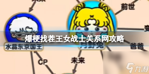 爆梗找茬王女战士关系网攻略